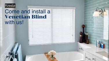 Come and install a Venetian Blind with us!